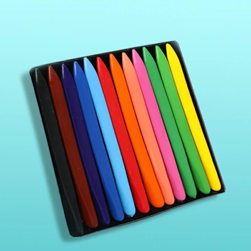 Crayons triangulaires pour enfants, pinceaux de peinture sûrs et non coupés, anciers à huile lavable pour écoliers, 12 couleurs, 24 couleurs, 36 couleurs