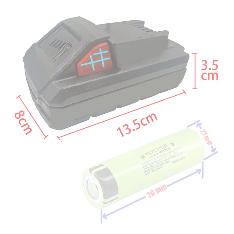 5*21700 akumulator litowo-jonowy obudowa z tworzywa sztucznego płyta ochronna do ładowania PCB obudowa do Milwaukee m18 18V 4Ah obudowy baterii