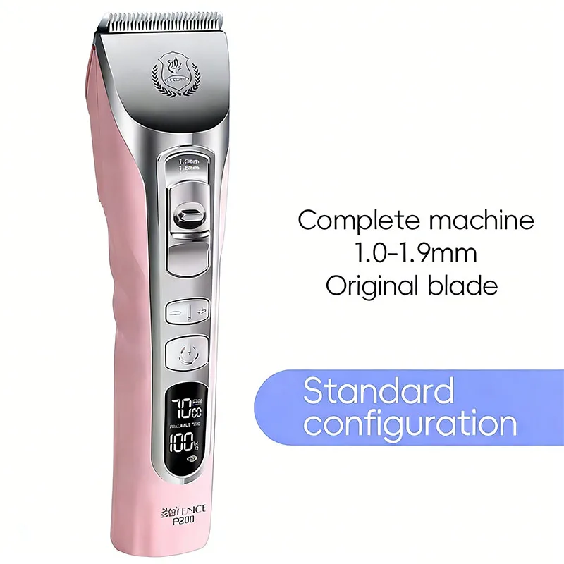 Cordless LCD Screen Pets Dog Grooming Clippers 5000mA Capacity Rechargeable Haircut Shaver for Trimming Salon