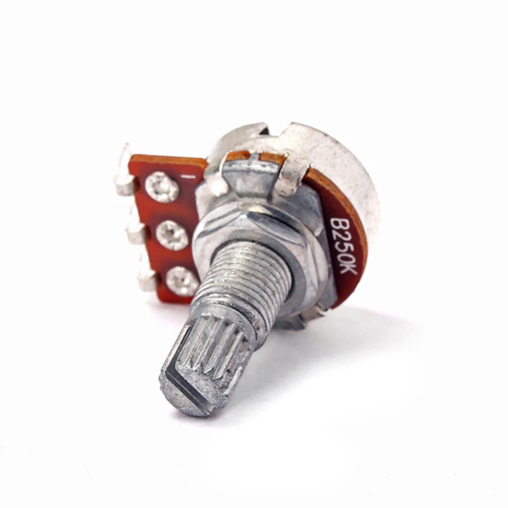 

Guitar Amp Potentiometer 250K Linear B250K Solder Lugs Volume Control Mini Full Size Split Shaft Fits Knobs Audio
