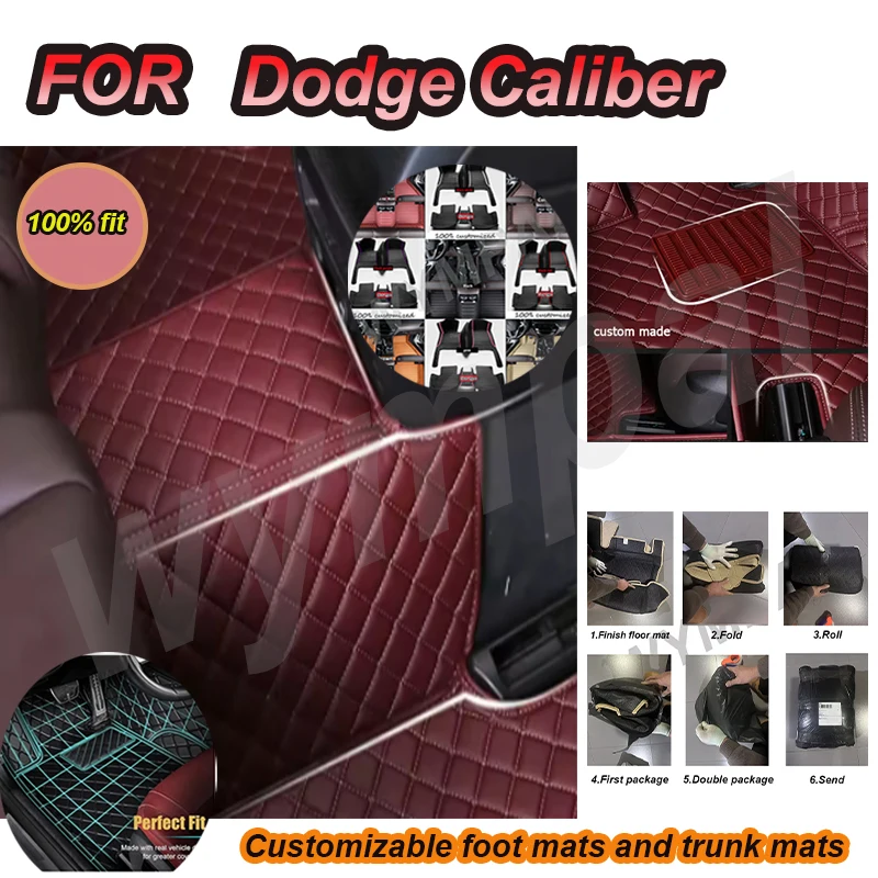 

Роскошные автомобильные коврики на заказ для Dodge Caliber 2006, 2007, 2008, 2009, 2010, авто, роскошные кожаные коврики