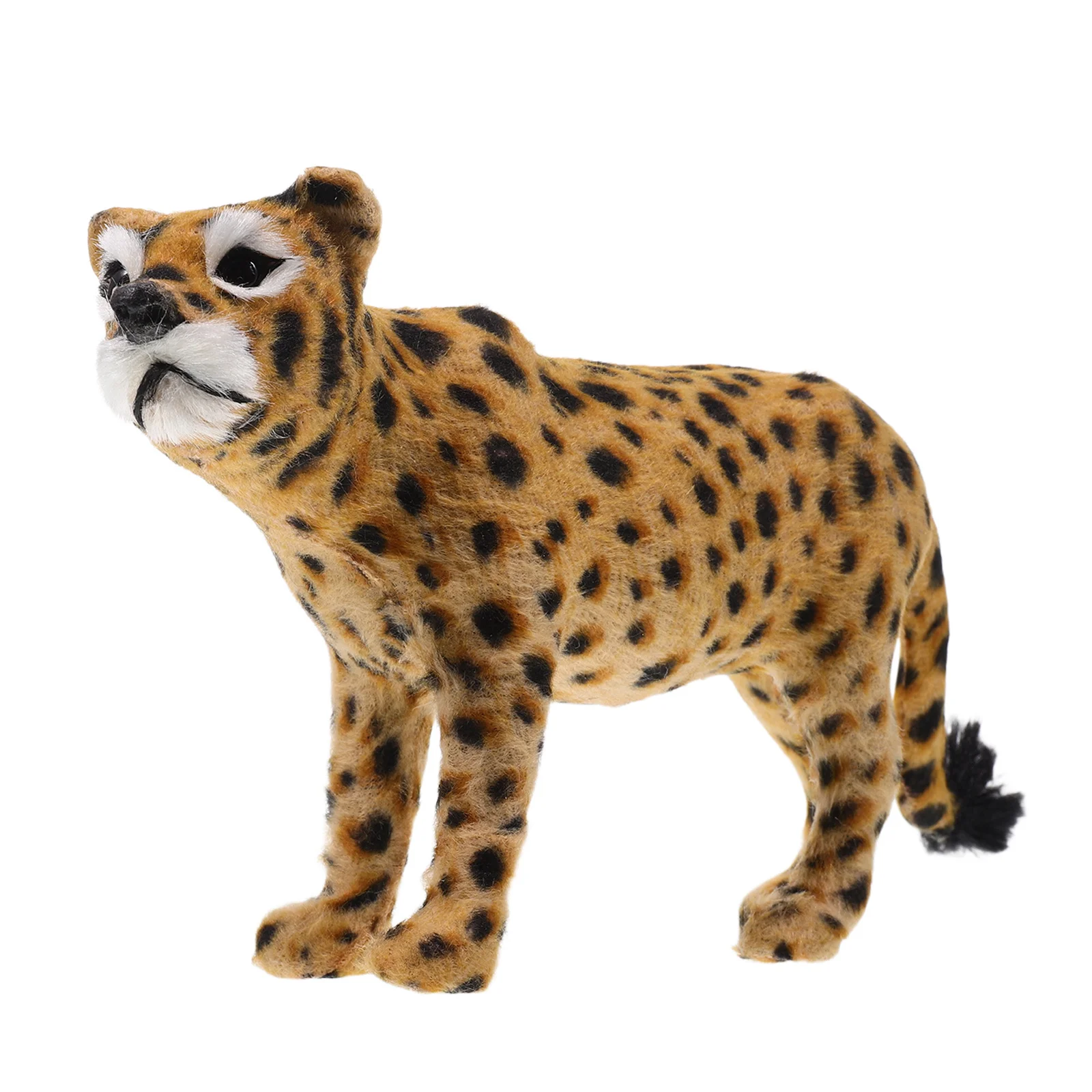 

Realistic Leopard Statue for Room Display - Lifelike Wildlife Creature Design Ideal for Shelf Desk Interior - Premium Simulation