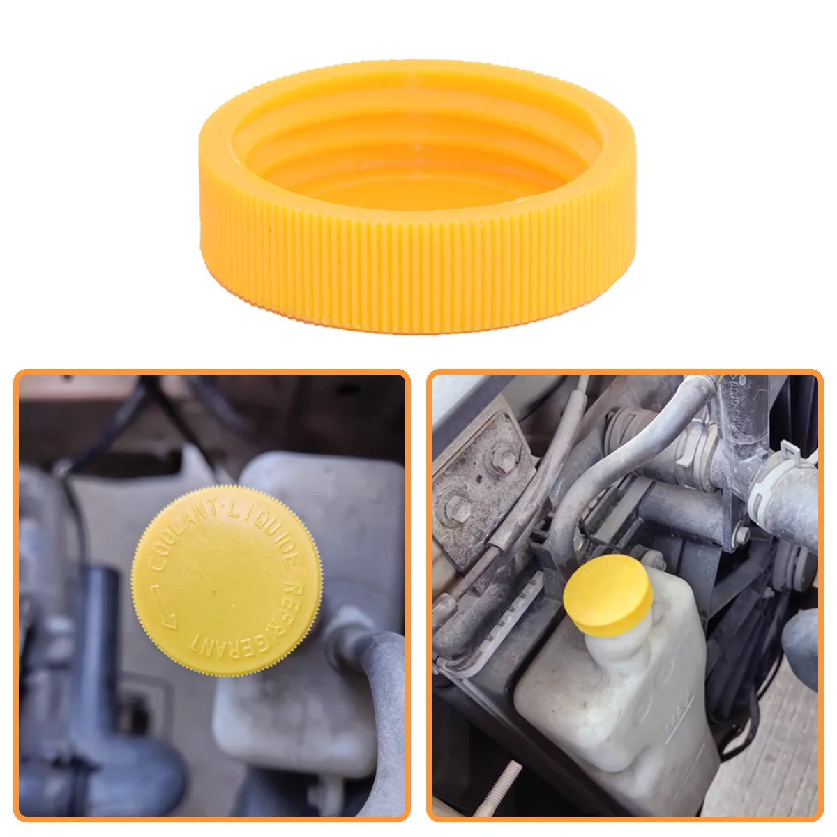 Gelber Kühlmittelbehälter-Deckel für Infiniti I30 J30 M35 Nissan Versa Sentra Rogue Mazda Atenza, 21712-79900, L32715355 – Detail 5