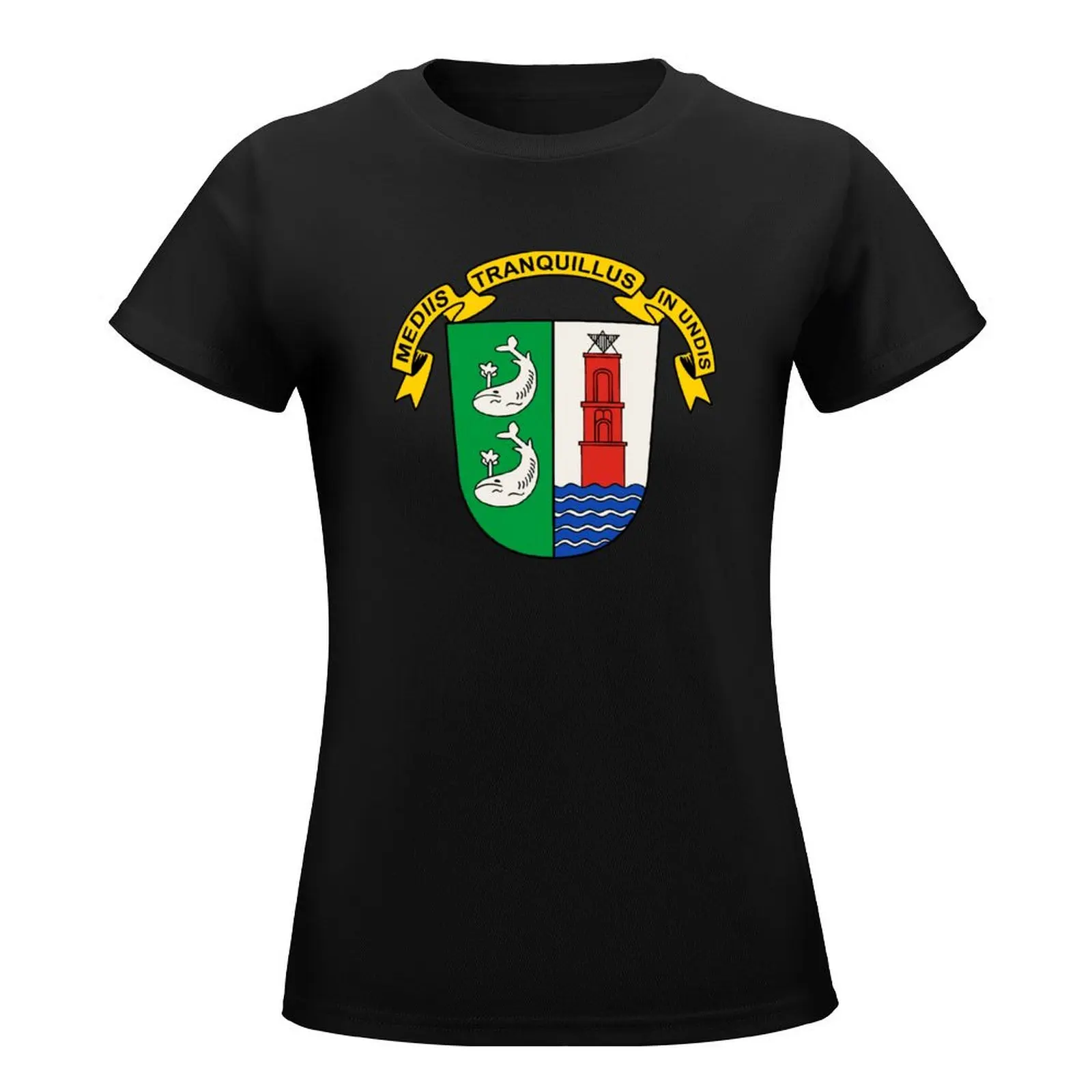 Borkum Coat of Arms, Germany T-Shirt lady clothes cute tops workout t shirts for Women