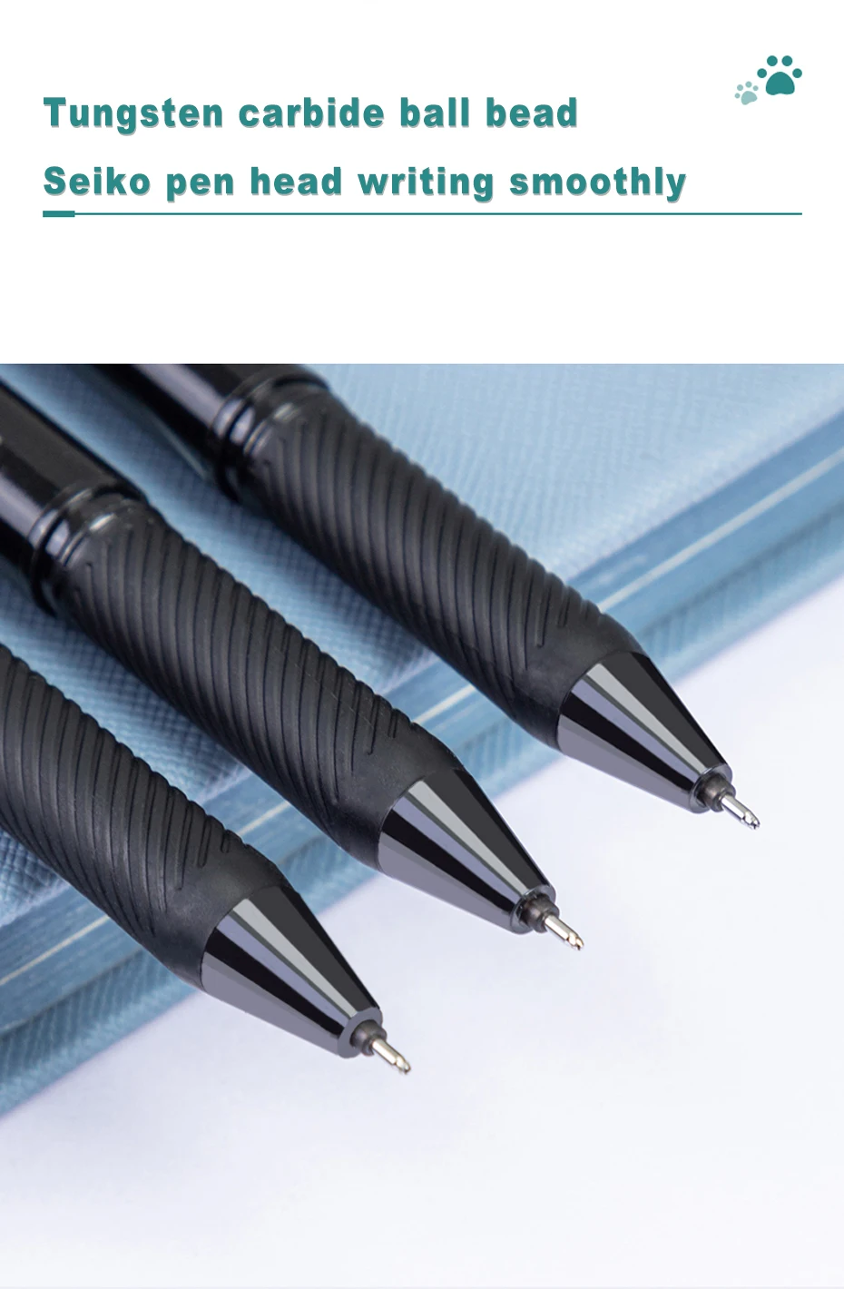 Deli löschbarer Gelstift, 0,5 mm, poröse Spitze, schwarze/blaue Tinte mit wärmeempfindlichen, löschbaren Radiergummis, nachfüllbarer Schreibstift für Kinder – Detail 10