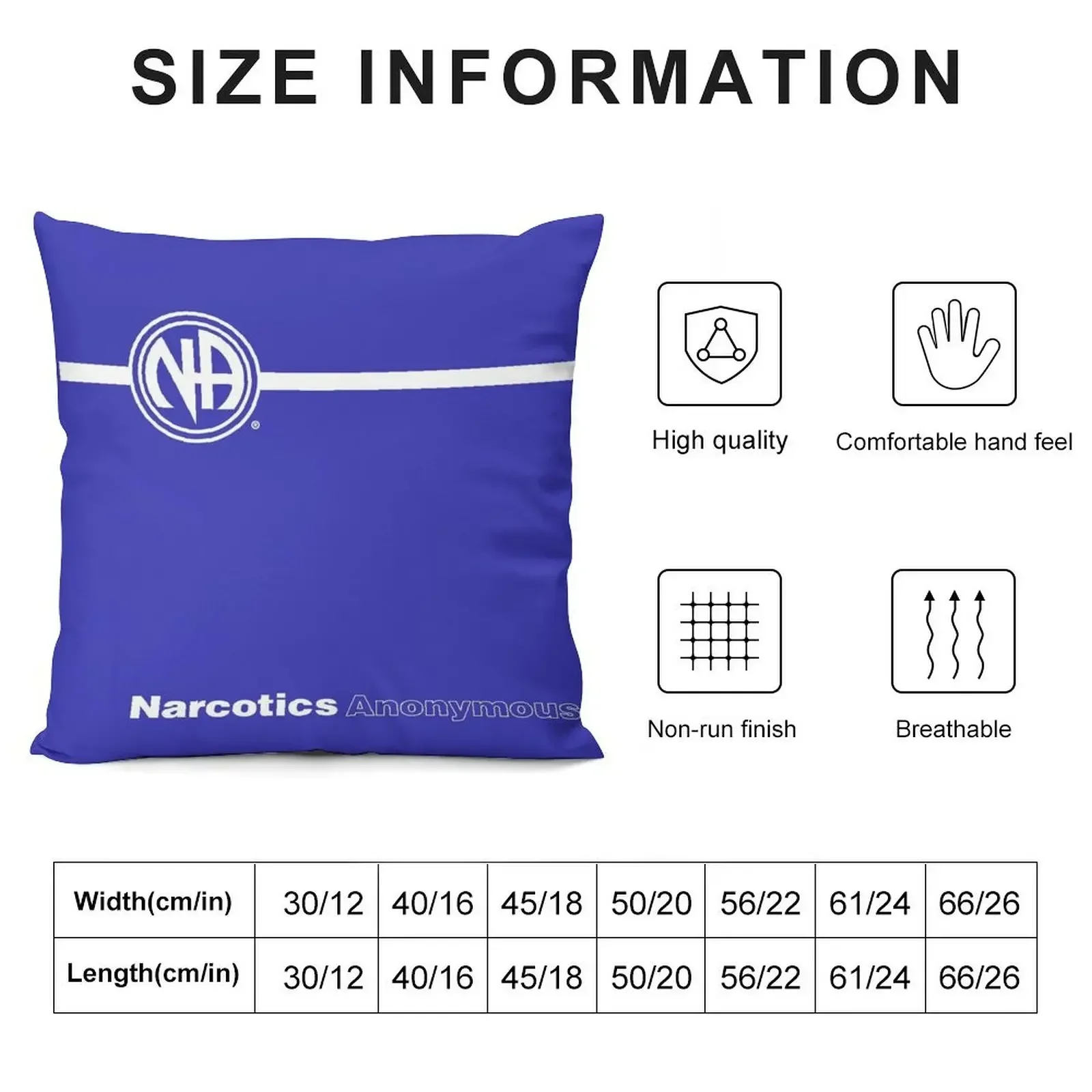 NA Basic Text Book Narcotics Anonymous Gift Throw Pillow Christmas Pillow Covers Decorative Cushion pillow