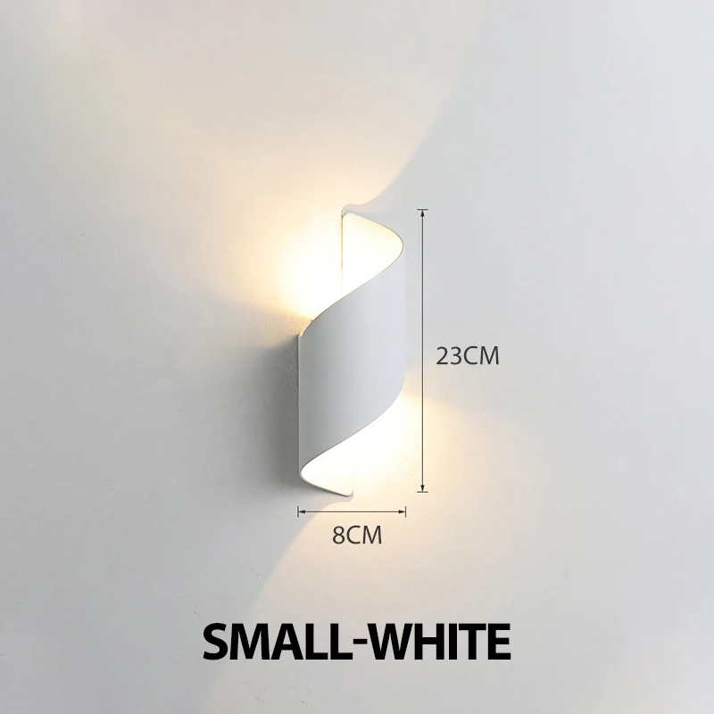 Spiraalvormig ontwerp LED-wandlamp 10W binnenwandlampen Waterdicht buiten Modern Scandinavisch schanslamp Binnenwandlamp Home Decor