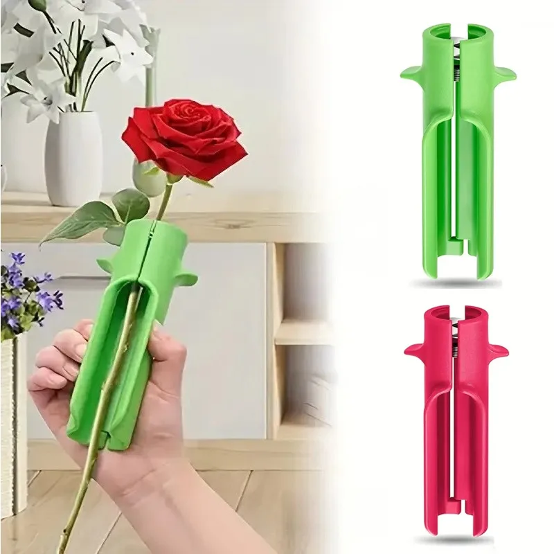 Rose Thorn Stripper Tool 1Pc, Flower Stem Leaf Remover, Portable Florist Accessory for Home Garden & Flower Shop Arrangement