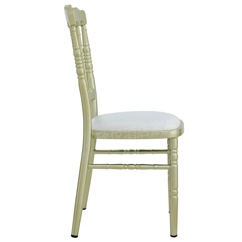 

Classical Hall Chair Hotel Restaurant Lobby Chair Wedding Indoor Outdoor Napoleon Champagne Golden Castle