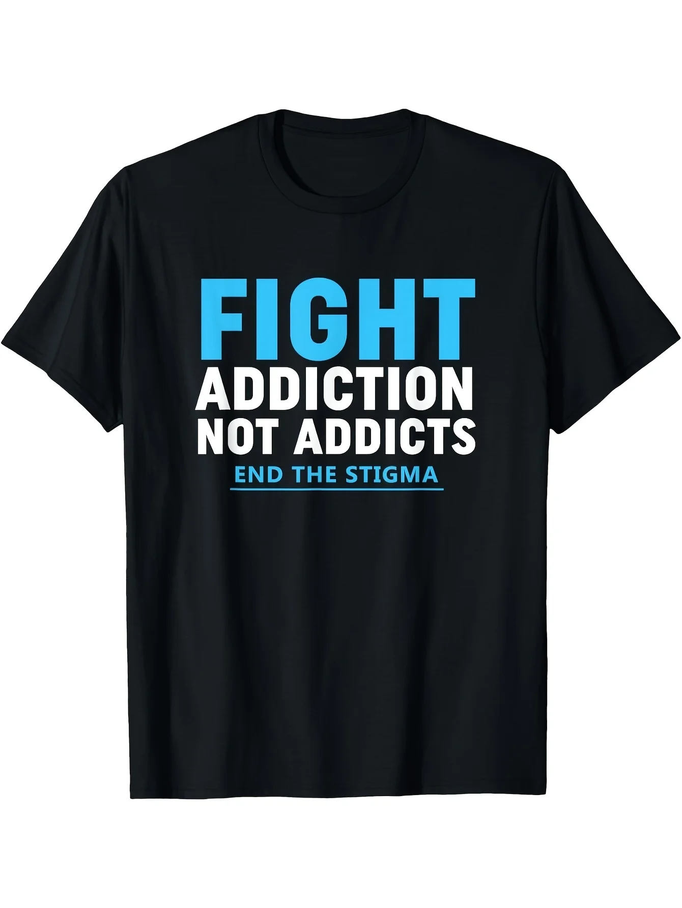 Modern Consciousness Anti-Drug Clothing T-Shirt, Anti-Drug and Anti-Addiction, Unisex Design, 2025 Summer Short-Sleeve Top