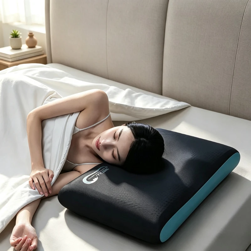 Cooling Gel Pillow Breathable Cervical Neck Support Rectangular Sleeping Pillow for Summer Dormitory Home 쿨링 젤 베개