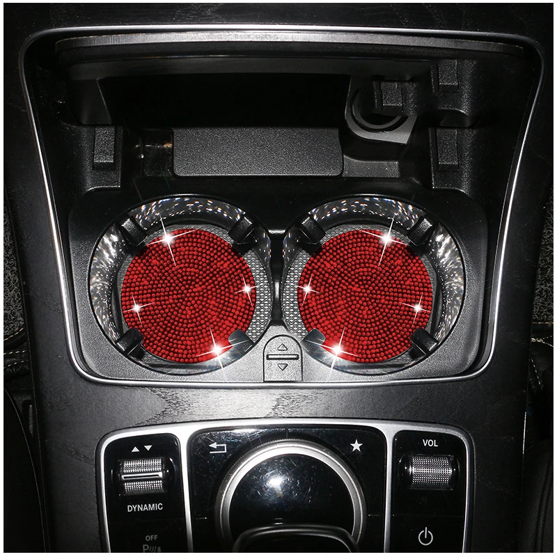 2個入り 車用滑り止めウォーターカップパッド ダイヤモンド型 - Interior Design Texture のレビューと価格