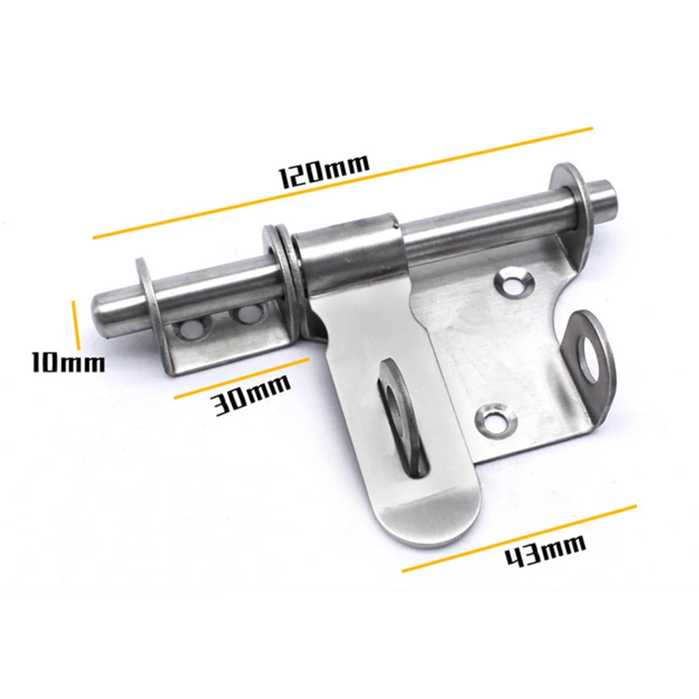Brushed Stainless Steel Gate Latches Bolt Latch Manual Measurement Package Contents Silver Tone Stainless Steel