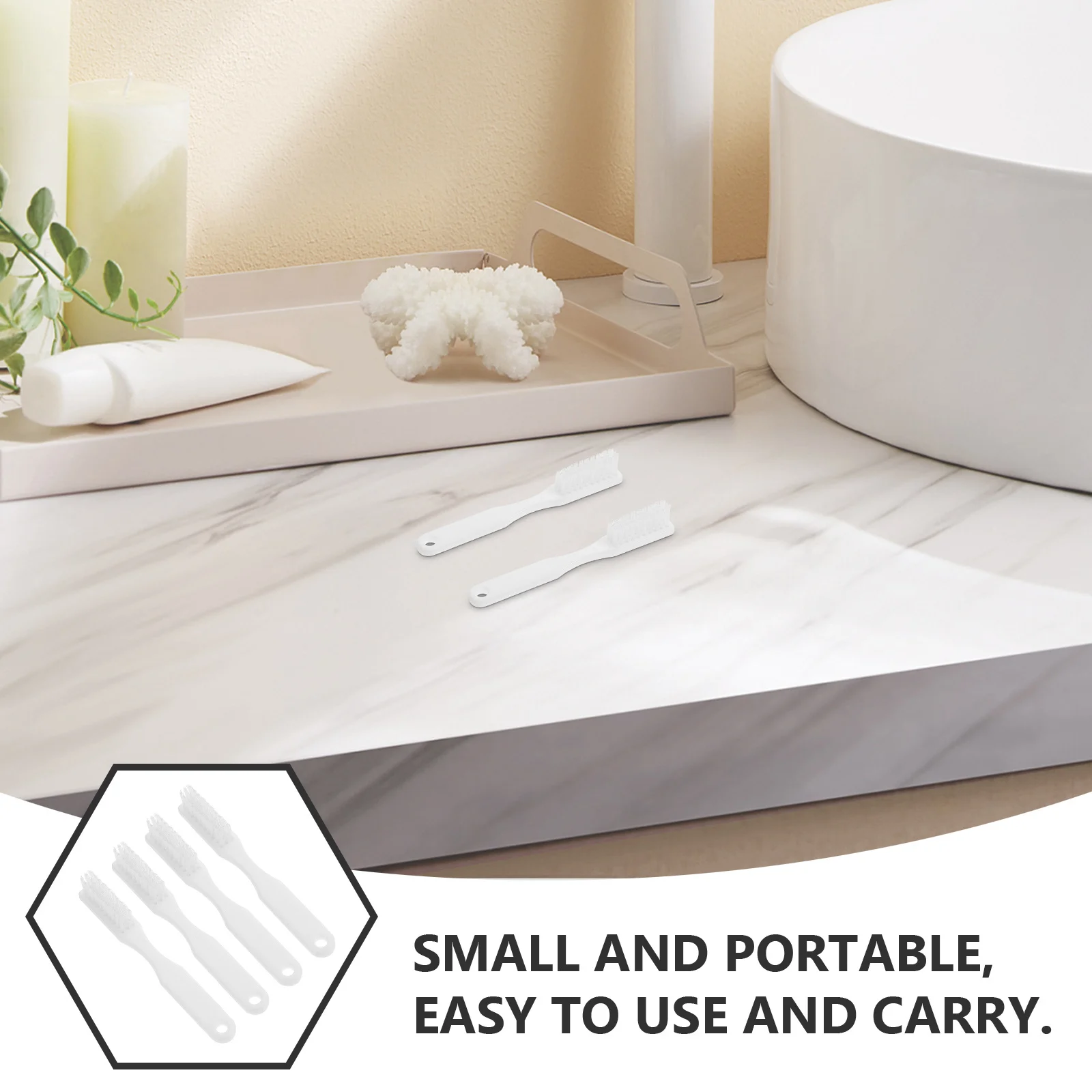 

5pcs 5 Pieces Toothbrush Human Finger Handle Camping Kit Mini Brushes Disposable Travel Toothbrushes