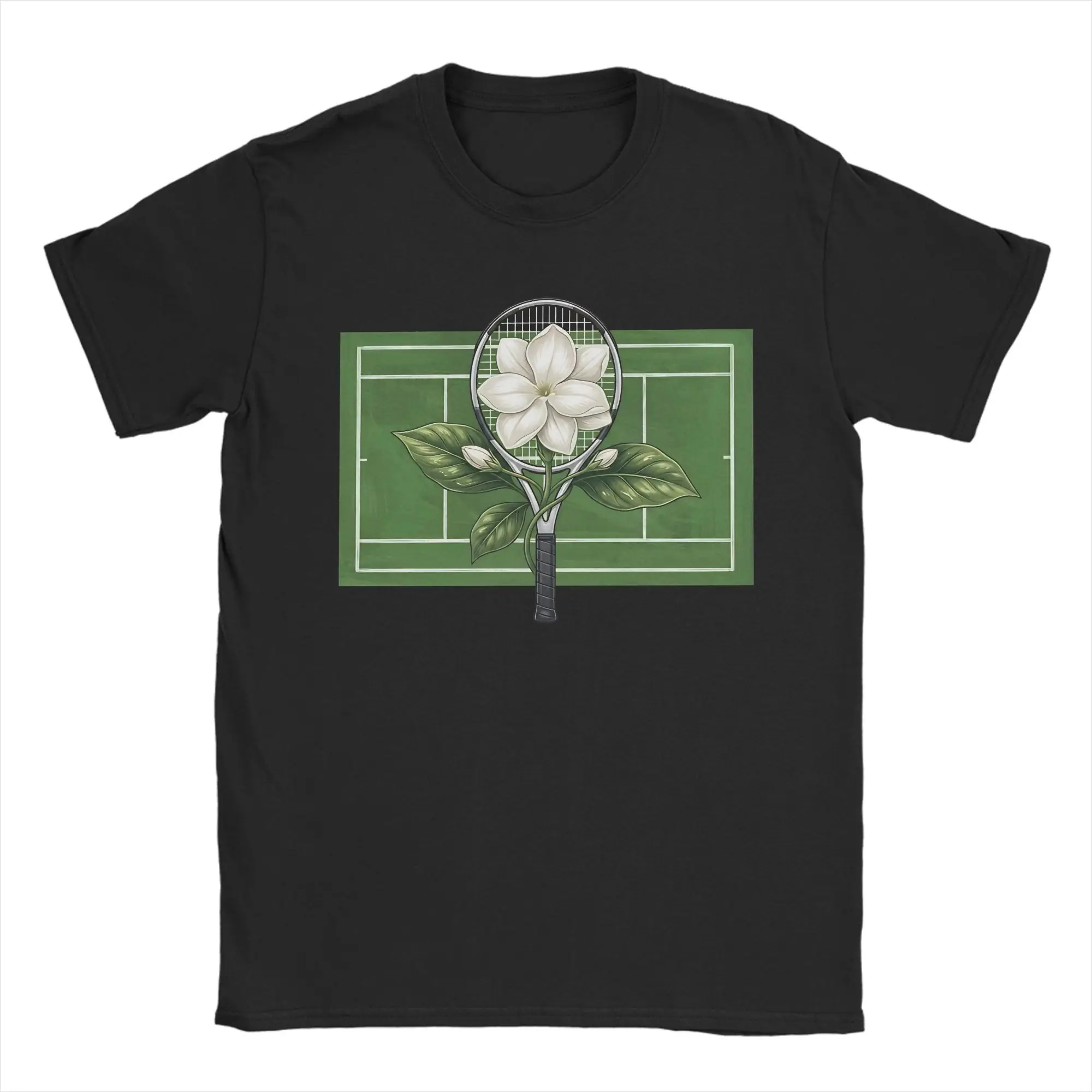 Alexandra Eala Tennis Racket White Jasmine T Shirt Summer Y2K T Shirts Cotton Tshirt For Adult Short-Sleeved Casual Top Tees