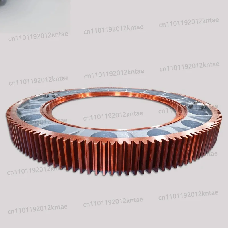 Cement Plant Ball Mill Large Spur Ring Gear – Forged Steel / Cast Steel Material, Material Grade, OEM Custom, Wear-Resistant