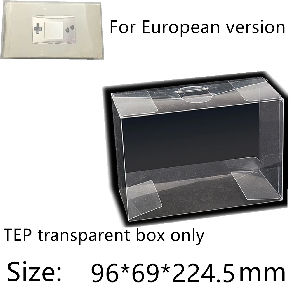 Collection Display Box For GBM/Nintendo Game Boy MICRO Game Storage Transparent Boxes TEP Shell Clear Collect Case