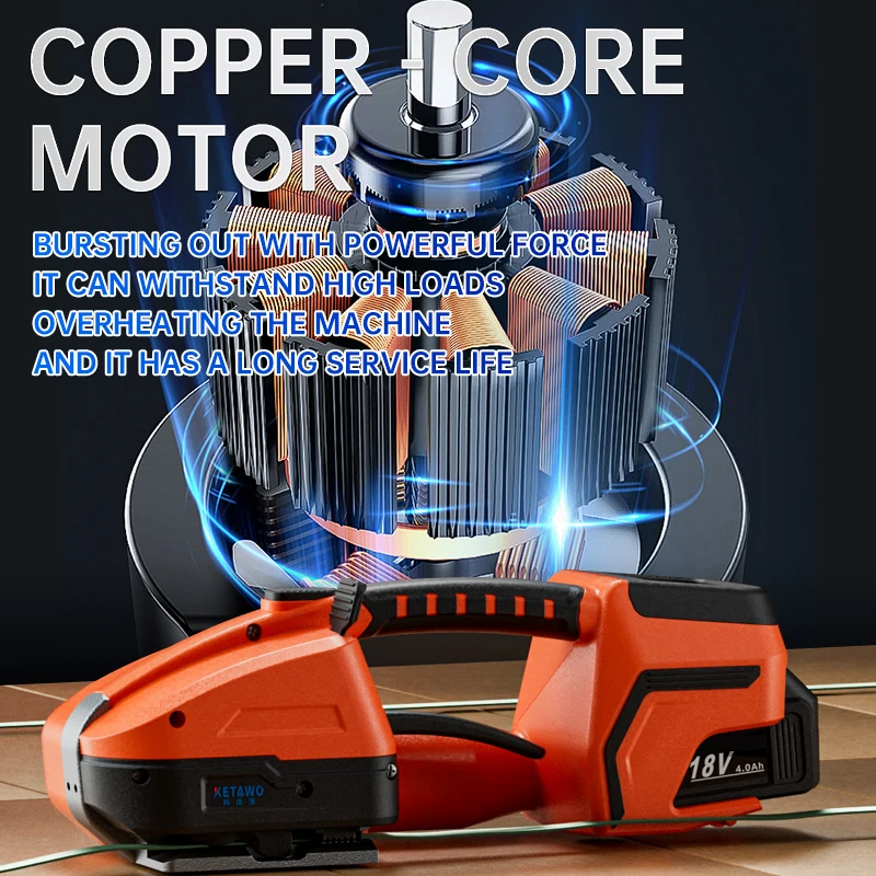 Automatic Battery Powered Polypropylene Pet Pe Plastic Strapping Machine Package