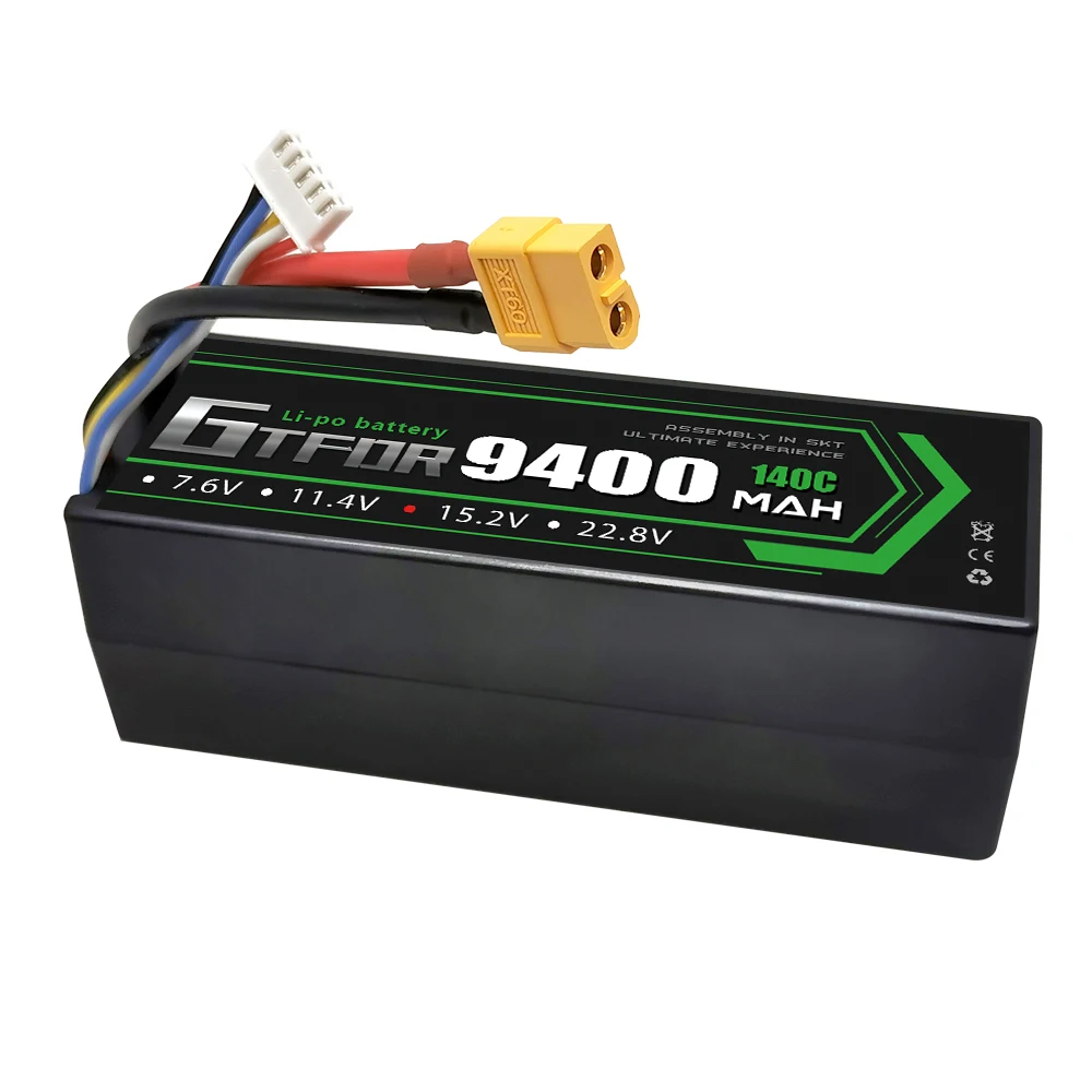 Batterien Lipo 7,6 V 11,4 V 7,4 V 11,1 V 15,2 V 14,8 V 22,2 V 2S 3S 4S 6S 9400Mah 6300Mah 6500mAh 6200mAh 01000mAh 8400mAh 9200mAh Auto