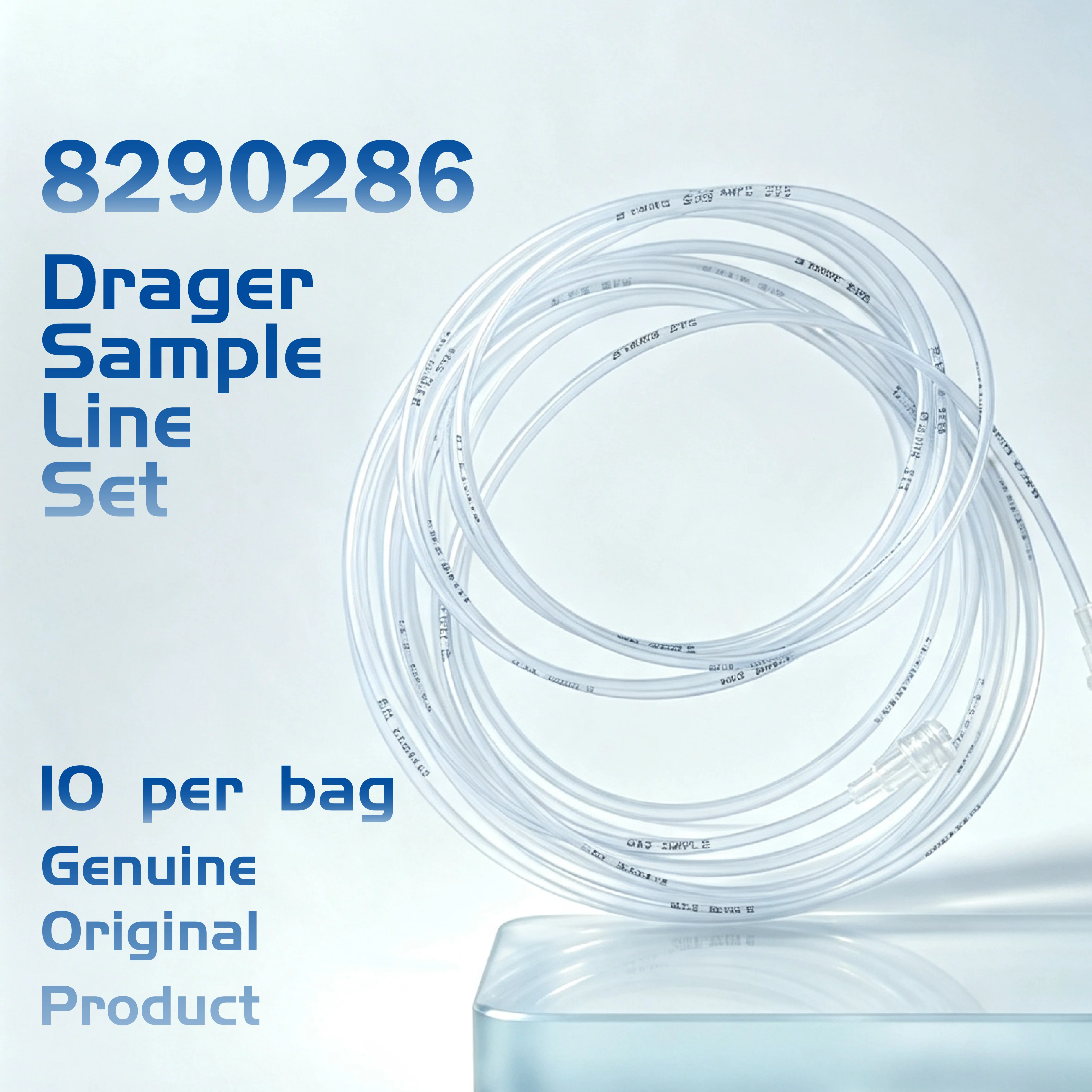 Original 8290286 Sample Line Set for Drager Water Trap Carbon Dioxide Connecting Cable（1PK/10PCS）