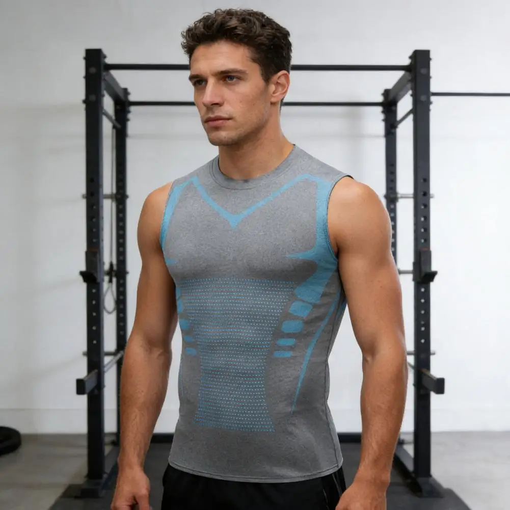 Men Compression Undershirt Men Compression Shirt Men's Compression Shirt Sleeveless Tank Top Athletic Body Shaping Undershirt