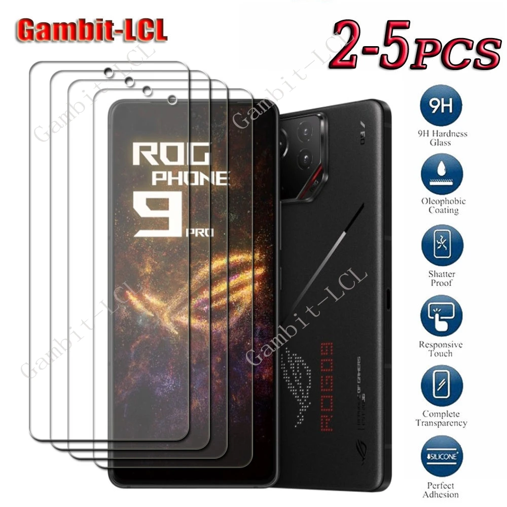 2-5PCS 9H HD Original Tempered Glass For ASUS ROG Phone 9 Pro 6.78