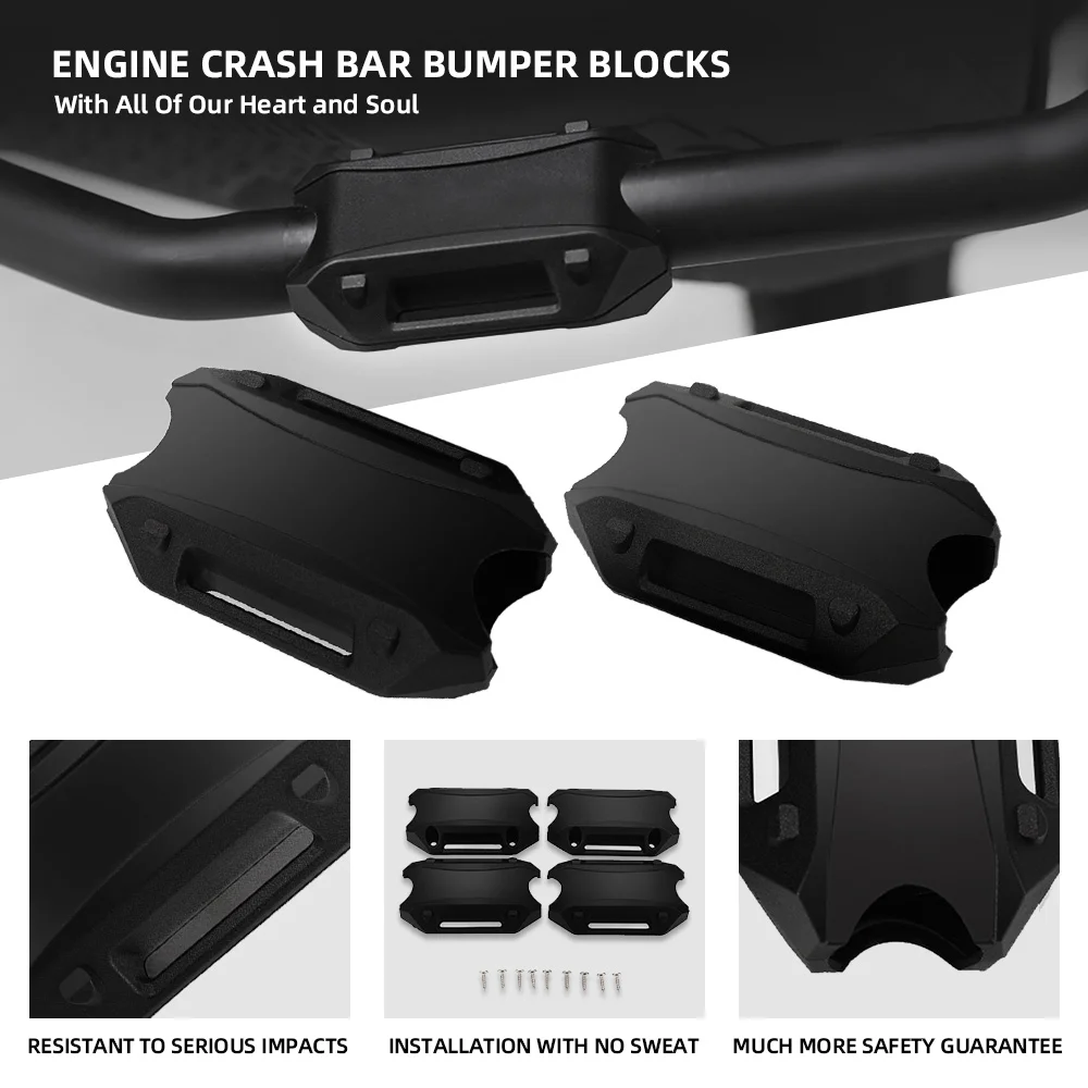 2024 2025 FOR CFMOTO 450MT 650MT 700MT 800MT Engine Guard Bumper Crash Bar Protection Decorative Block 25MM 450 650 700 800 MT