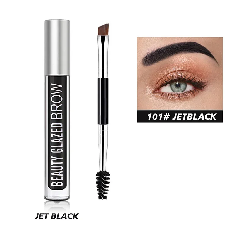 Waterdichte Make-Up Eye Wenkbrauw Gel Koffie Zwart Bruine Kleur Wenkbrauwen Gel Verf Wenkbrauw Tint Mascara Kit Wenkbrauw Make-Up Tools 2024