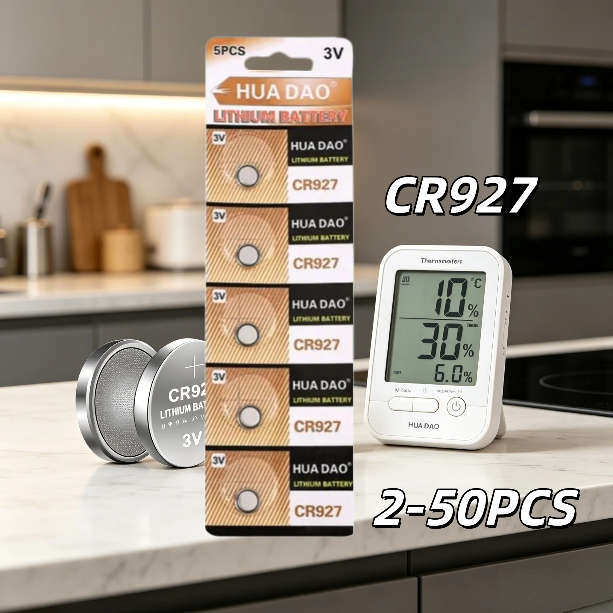 2-50PCS 3V Lithium Battery CR927 Button Coin Cells 927 DL927 BR927 LM927 ECR927 BR927-1W 5011L for Watch Remote Toy Calculator