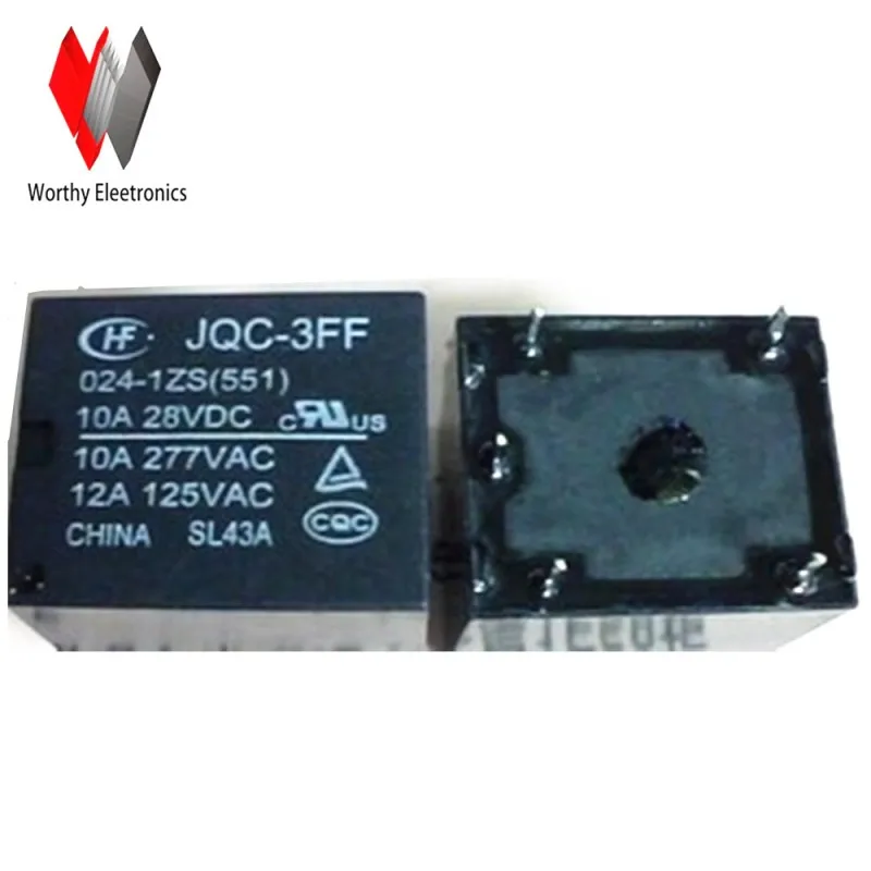 

Free shiping wholesale 10pcs/lot relay JQC-3FF-024-1ZS