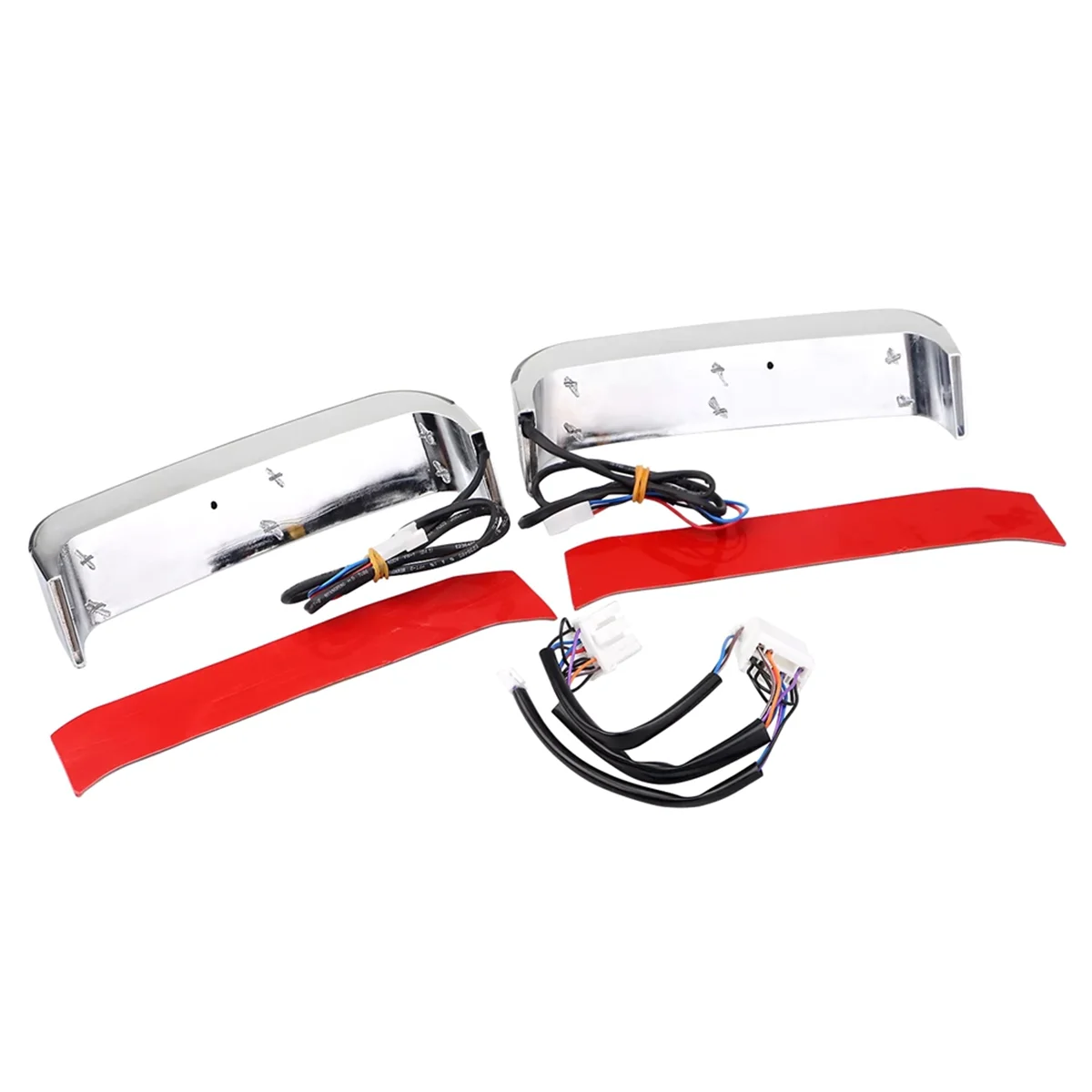 Chrome Saddlebag LED Run Brake Tail Light for   Touring Street Glide FLHX