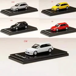 Hobby Japan 1:64 Ci-vic 4 Generations EF9 SiR II White Wheels (HJ641031) Series Original Edition Simulation Model Car