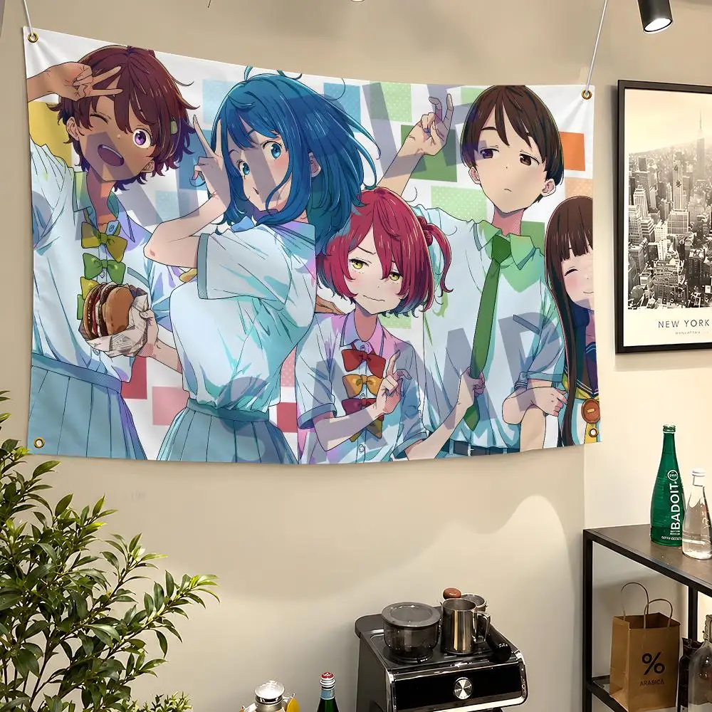 Anime Makeine Too Many Losing Heroines Flags Wall Hanging Flag Banners For Birthday Parties Outdoor Bedroom Dorm Room Decor