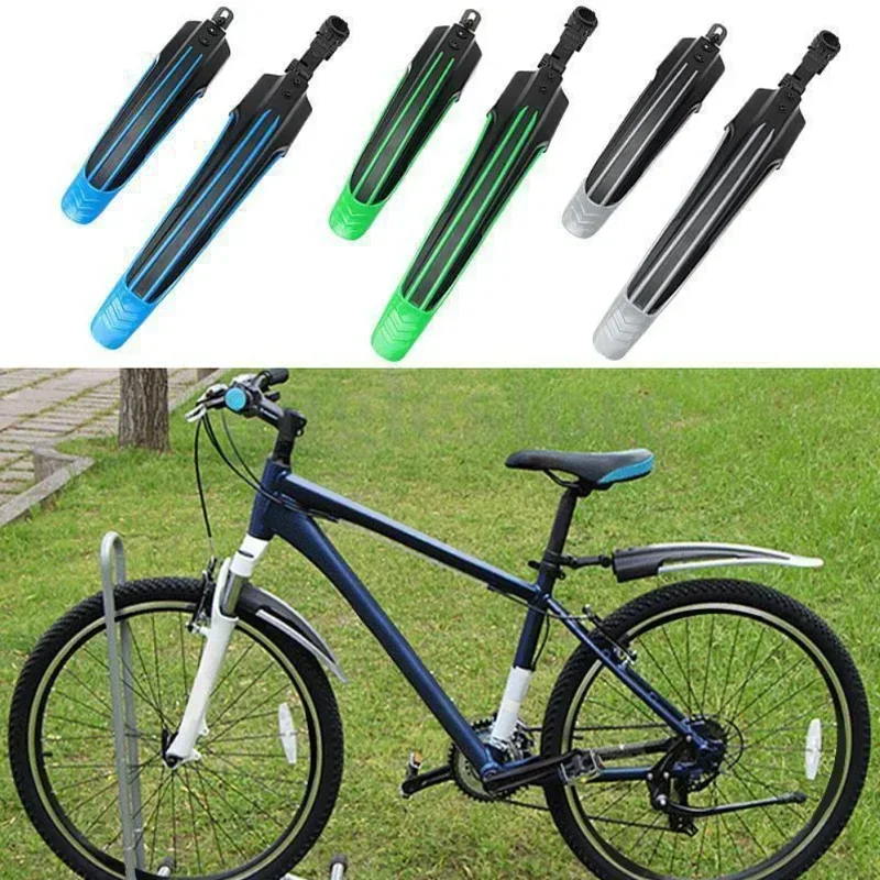 

2pcs Bicycle Fenders Splash Fender Guard Set Mountain Bike Rear Front Mudguard Cycling Riding Accessories For 20/22/24/26 Inch