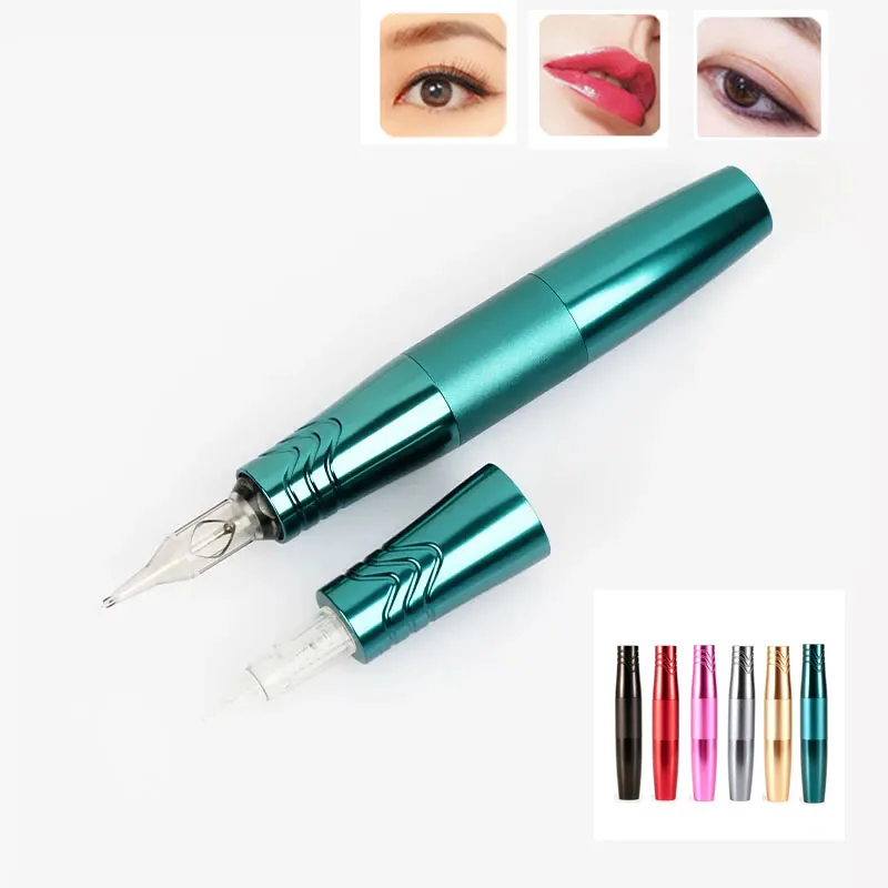 

Wireless Rotary Tattoo Pen Body Art Machine Gun Permanent Makeup Pen Battery Eyebrows Lips Eyeliner Set for Beginners