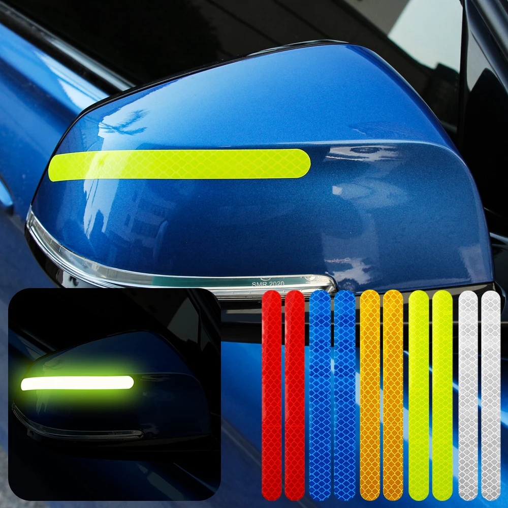 2pcs Car Sticker Exterior Reflex Tape Reflective Strip For Lada Niva Kalina Granta Priora Largus Samara Priova Vesta 2110