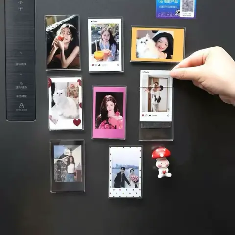 12/20Pcs Mini Magnetic Photo Frames Blank Insert Fridge Magnets 2x3.03 Inch Size for Refrigerator Picture Frames