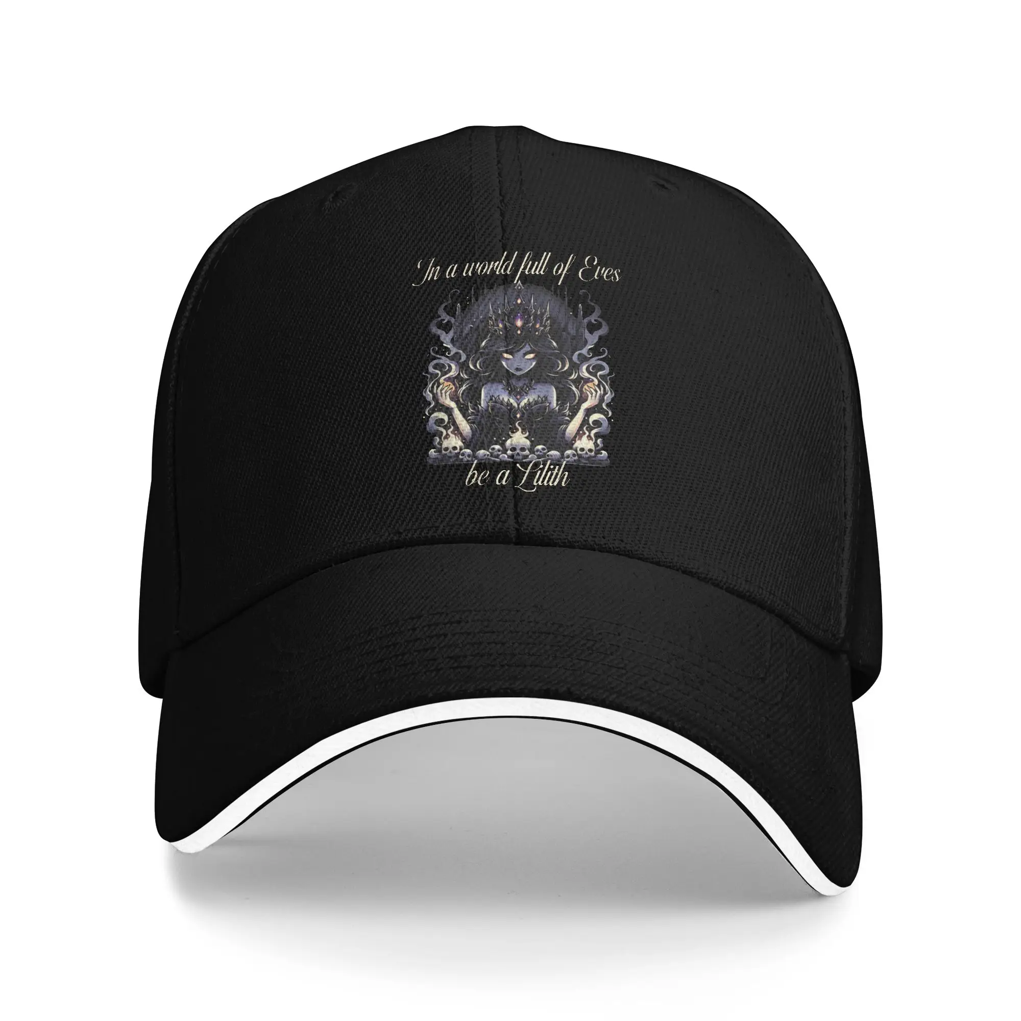 Full of Eves be a Lilith Goddess Sandwich Caps Men Women Vintage Baseball Caps Mythology Adjustable Fishing All season Hat Adult