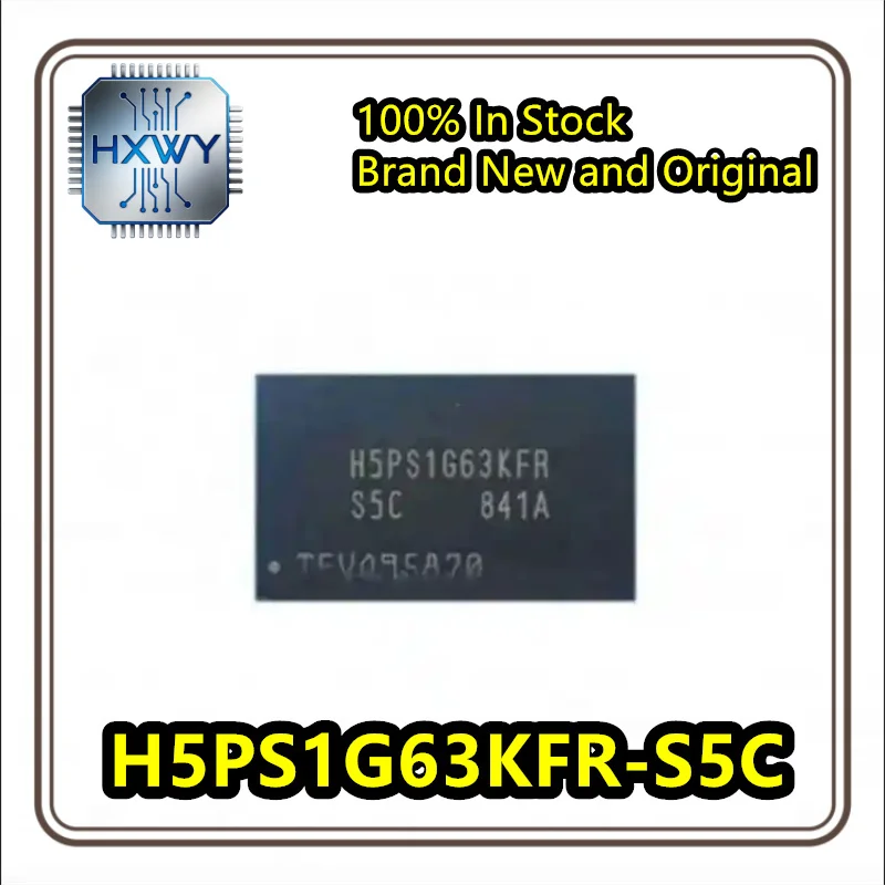 (5/20 pieces) H5PS1G63KFR-S5C H5PS1G63KFR FBGA-84 1Gb DDR2 SDRAM 100% New, In Stock, Original Electronic Device IC