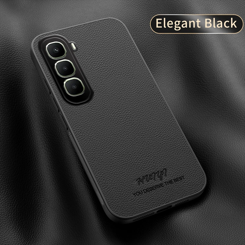 Luxury Business Leather Soft Frame Magnetic Cover For Infinix Hot 60 Hot60 Phone Cases Capa