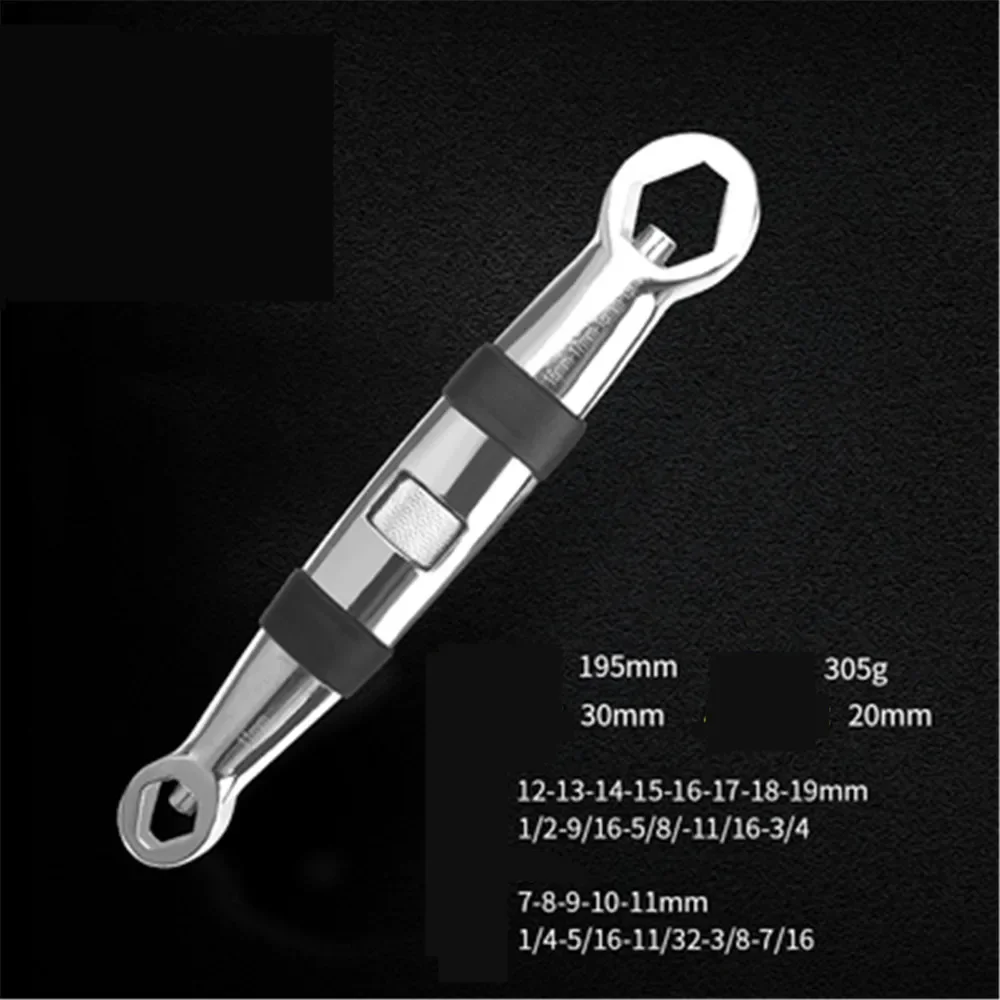 

Universal wrench Multifunctional eight-in-one sleeve 360 degree wrench 52 in one suit wrench