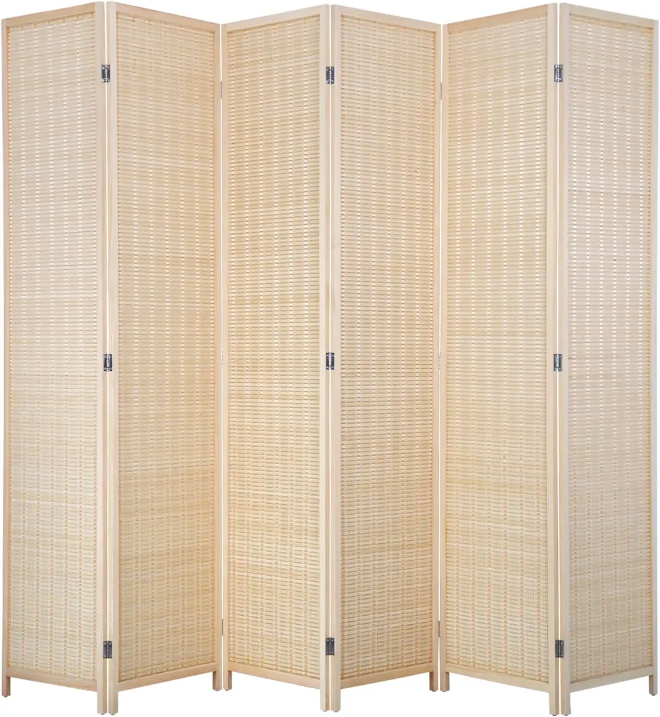 

Bamboo Room Divider, 70.9" Privacy Screen Separating Divider Tall Freestanding Folding Partition Room dividers, Portable
