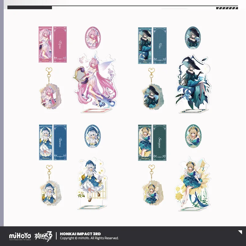 Sunsyea Honkai Impact 3rd Official Merch miHoYo Original Authentic FLMY 2 Series Acrylic StandKeychain Badge Ticket