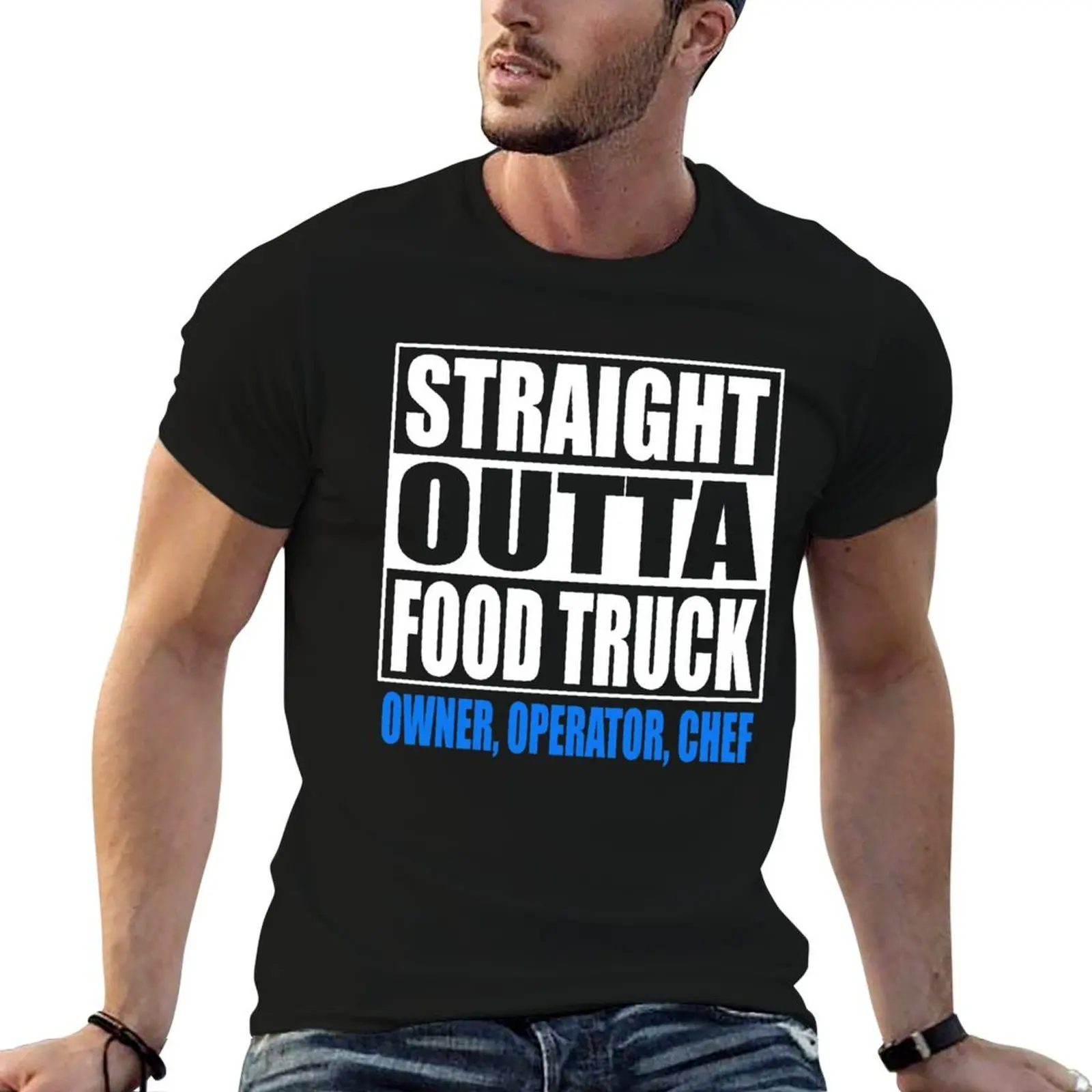 

Food Truck Tshirt Owner Operator Chef Employee Gift T-Shirt t shirt personalised t shirts for man slim fit T-Shirt