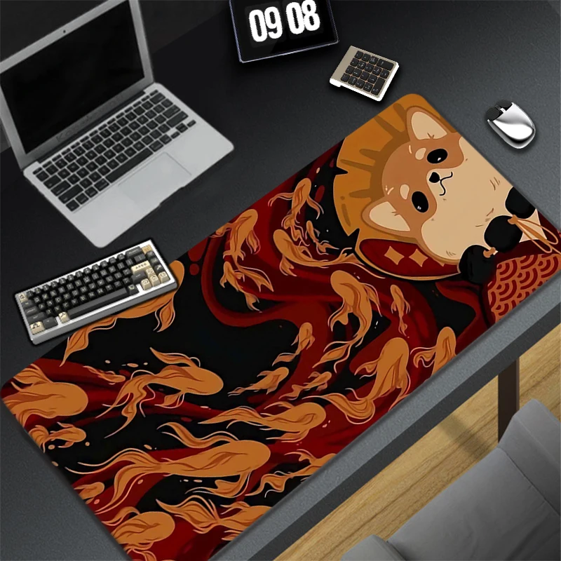 

Cables Cute Dog Mousepad Kawaii Gaming Accessories Non-slip Mouse Pad Anime Mausepad Tappetino Mouse Xxl Keyboard Desk Mat