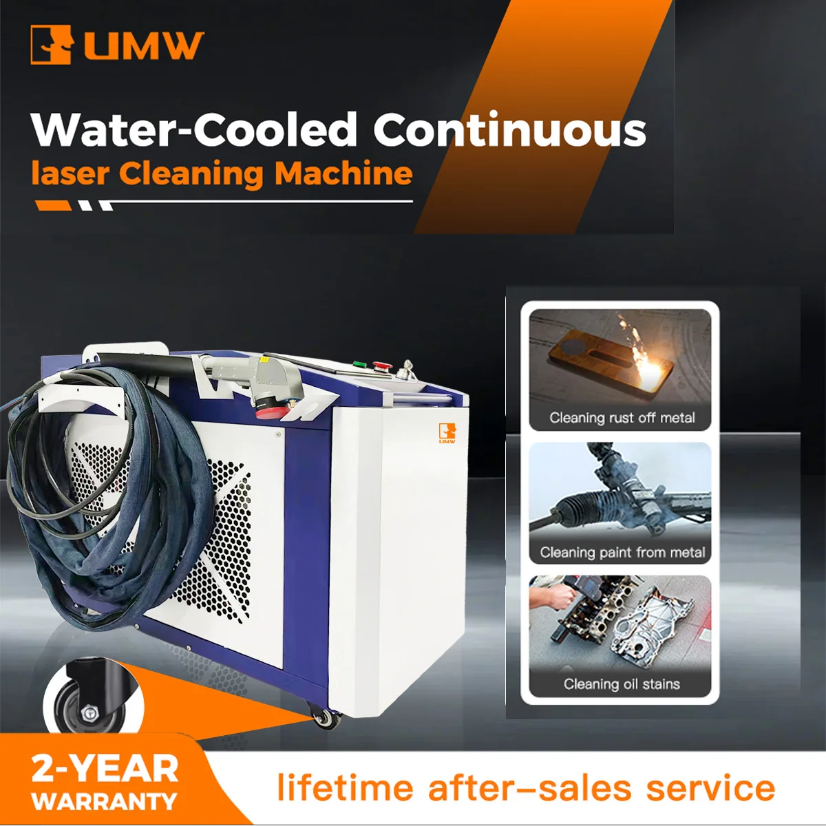 

CW Laser Cleaning Machine 1500W for Rust Oil Paint Removal Handheld Continuous Wave Fiber Laser Cleaner