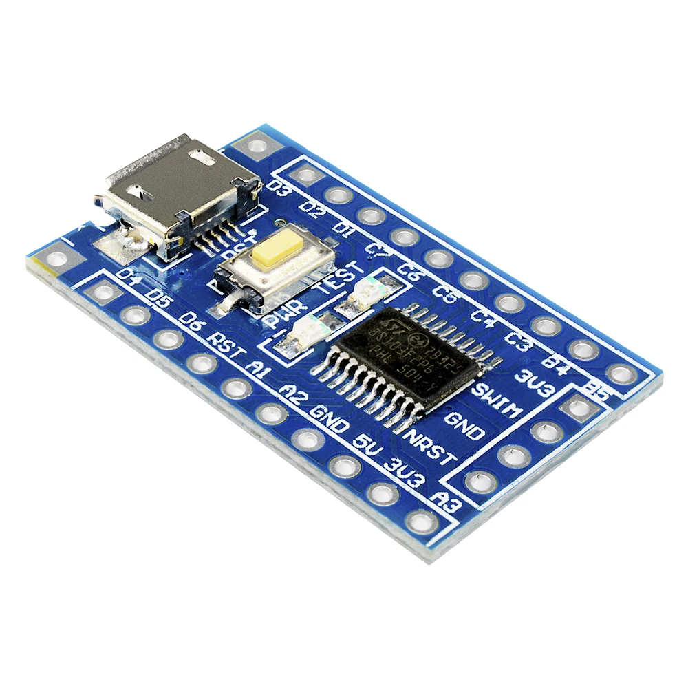 STM8S103F3P6 Entwicklungsboard LED-Anzeige Micro-USB 5V/3.3V STM8S STM8 Minimales Systemkernmodul für Arduino – Detail 8
