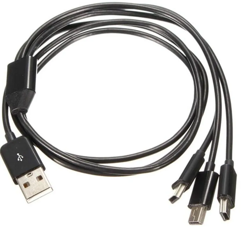 USB2.0ชนิดตัวผู้เป็น3มินิ USB B ตัวผู้ชาร์จข้อมูล5ขาสายต่อชาร์จพลังงานซิงค์480Mbp ที่แยกสายไฟพลังงานสำหรับโทรศัพท์ความเร็วสูง