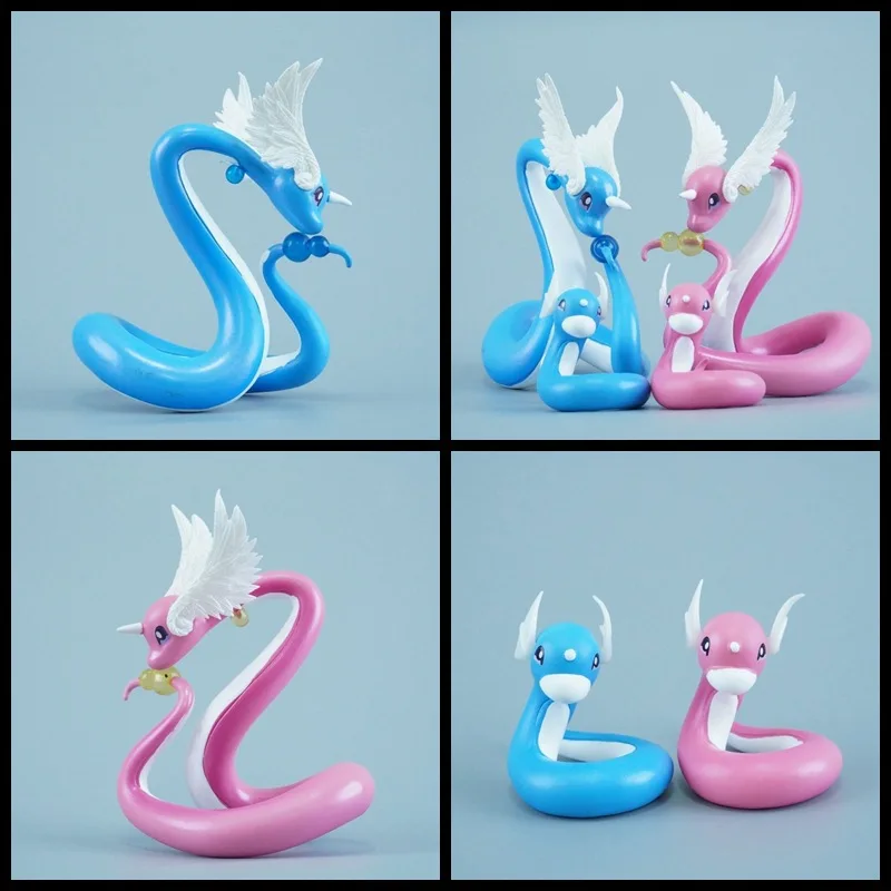 

Pokemon Dratini Dragonair Dragonite Evolution Action Figure Collectible Cute Desktop Home Office Decor Birthday Gift for Fans