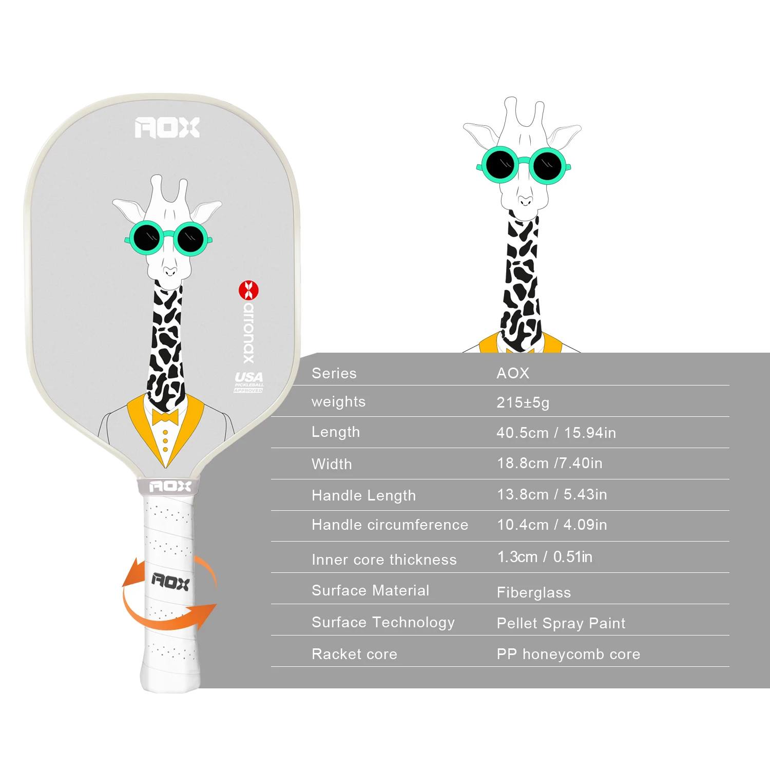 2024 New Arrival USAPA Kids Pickleball Paddle Pickleball Rackets 13mm Edgeless PP Core Carbon Fiber Cold Press Paddle